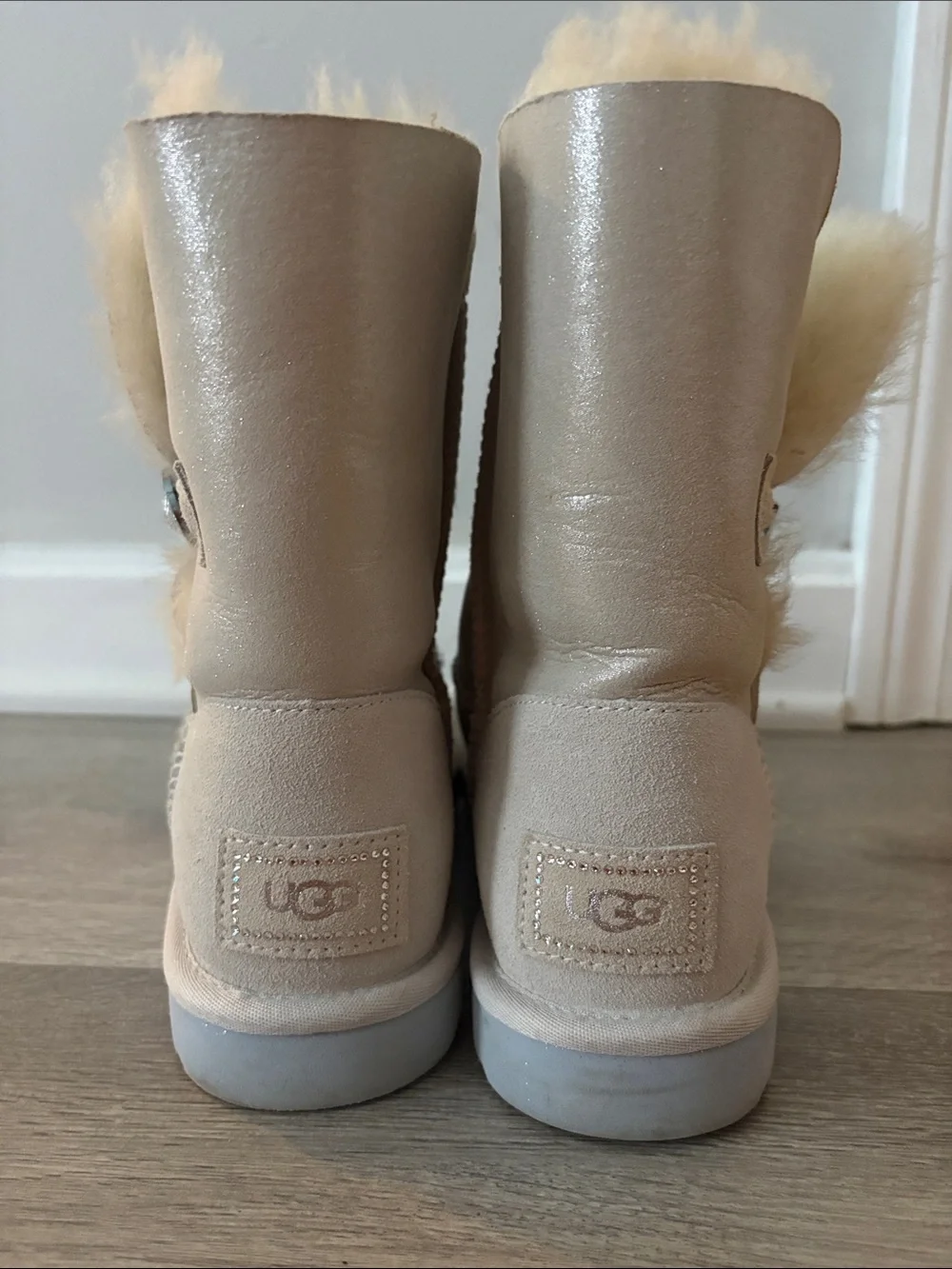 White “I Do” Uggs